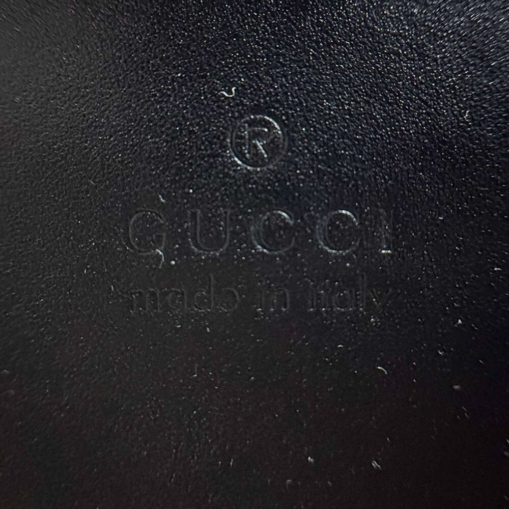 GUCCI Authentic Black Leather Bamboo Shoulder Bag - Picture 12 of 13